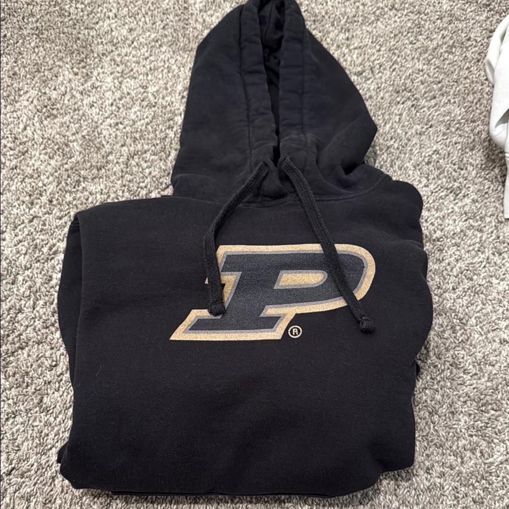 Black Purdue University Men's Hoodie